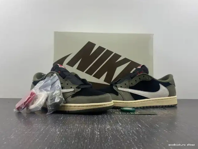 Cheap LOW TRAVIS SCOTT SP 'BLACK DM7866-002 OLIVE' AIR JORDAN OG X 1 0525